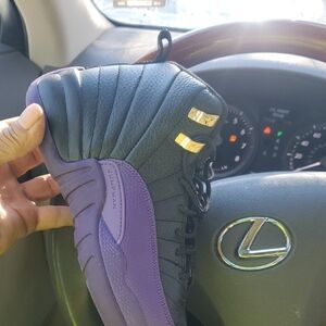 Black and Purple Jumpman Sneakers